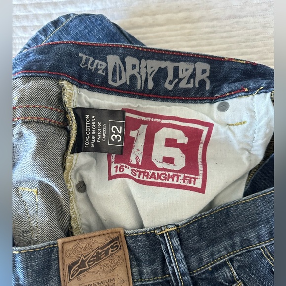 A Stars Distressed Jeans Size 32 - Picture 8 of 8
